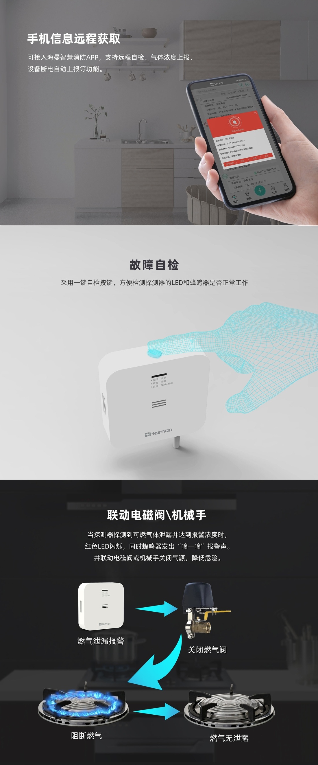 家用可燃气体探测器